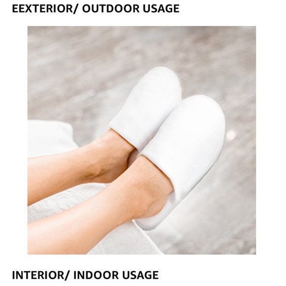 Unisex Tlizzz7 Hotel & Spa Style Slippers,in 3 White Sizes & 1 Silver Grey size - Picture 12 of 16